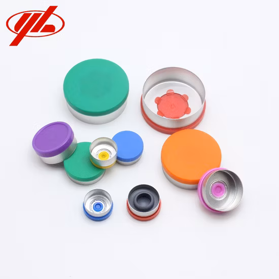 13mm 20mm 32mm Pharmaceutical Injection Aluminum Plastic Combination Flip off Crimp Vial Cap